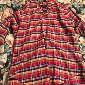 Plaid RL button down